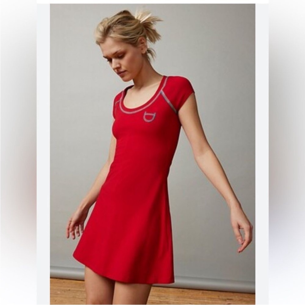 BDG Urban Outfitters New Red Annabelle Tee‎ Mini Dress Contrast Stitch Small